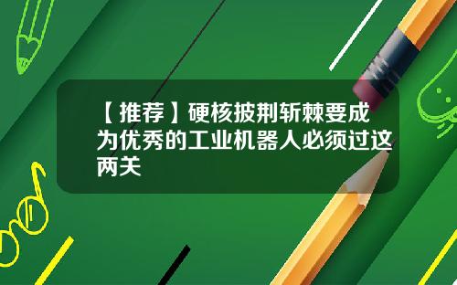 【推荐】硬核披荆斩棘要成为优秀的工业机器人必须过这两关