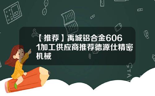 【推荐】禹城铝合金6061加工供应商推荐德源仕精密机械