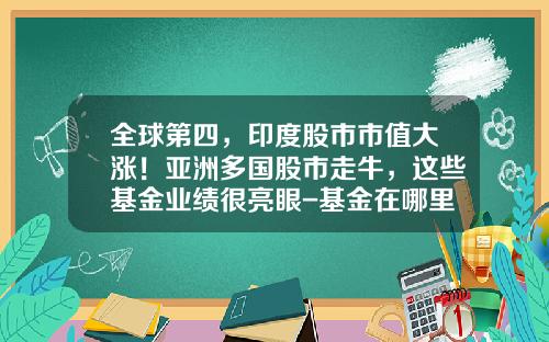 全球第四,印度股市市值大涨!亚洲多国股市走牛,这些基金业绩很亮眼-基金在哪里买最好