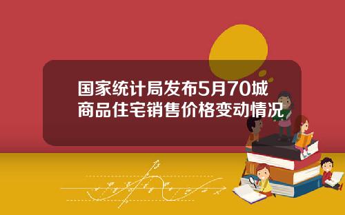 国家统计局发布5月70城商品住宅销售价格变动情况