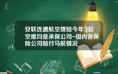安联连遭航空理赔今年3起空难均是承保公司-国内各保险公司赔付马航情况