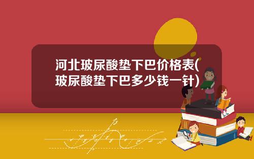 河北玻尿酸垫下巴价格表(玻尿酸垫下巴多少钱一针)