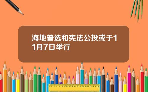 海地普选和宪法公投或于11月7日举行