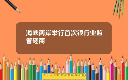 海峡两岸举行首次银行业监管磋商