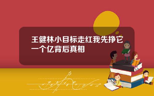 王健林小目标走红我先挣它一个亿背后真相