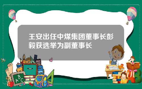 王安出任中煤集团董事长彭毅获选举为副董事长
