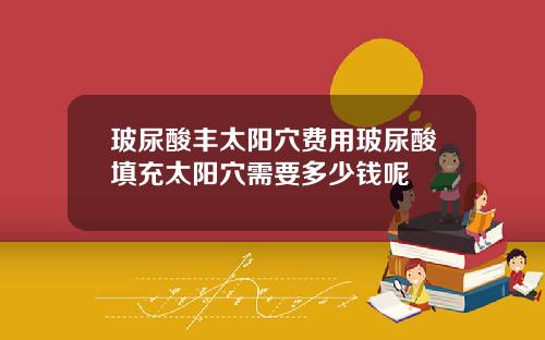 玻尿酸丰太阳穴费用玻尿酸填充太阳穴需要多少钱呢