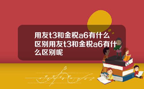 用友t3和金税a6有什么区别用友t3和金税a6有什么区别呢