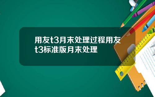 用友t3月末处理过程用友t3标准版月末处理