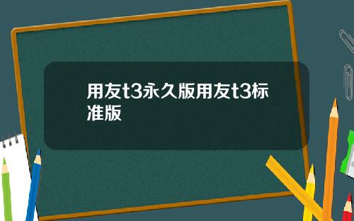 用友t3永久版用友t3标准版
