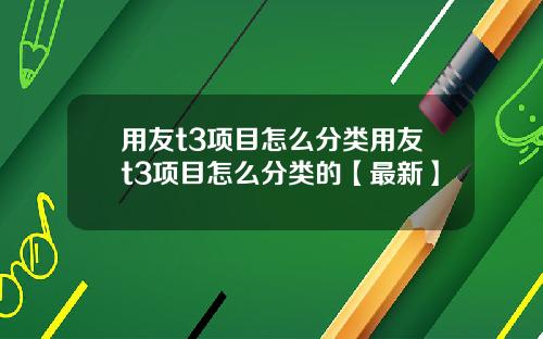 用友t3项目怎么分类用友t3项目怎么分类的【最新】