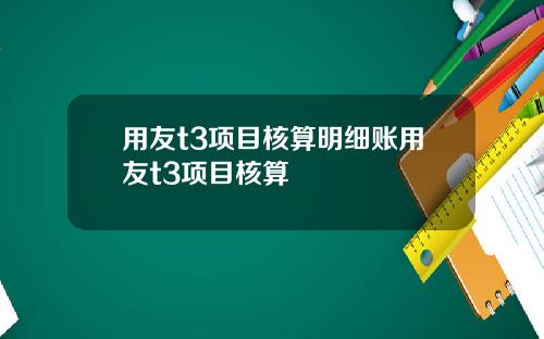 用友t3项目核算明细账用友t3项目核算