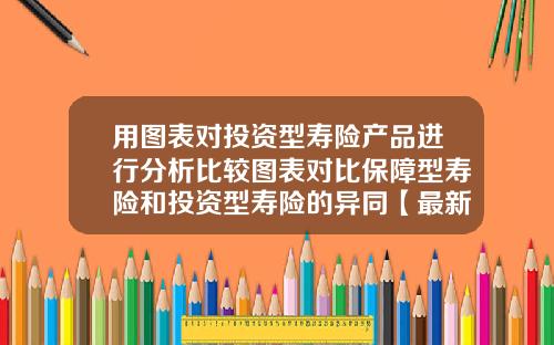 用图表对投资型寿险产品进行分析比较图表对比保障型寿险和投资型寿险的异同【最新】