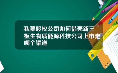 私募股权公司如何借壳新三板生物质能源科技公司上市走哪个渠道