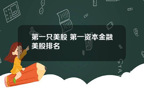 第一只美股 第一资本金融美股排名