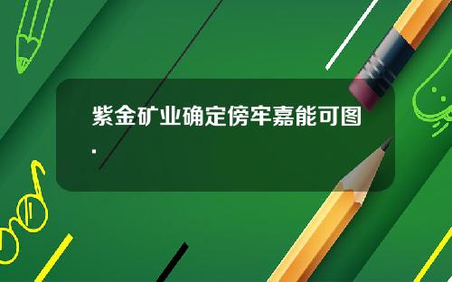 紫金矿业确定傍牢嘉能可图.