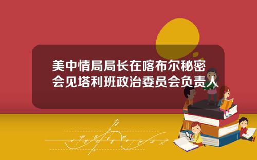 美中情局局长在喀布尔秘密会见塔利班政治委员会负责人