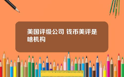 美国评级公司 钱币美评是啥机构