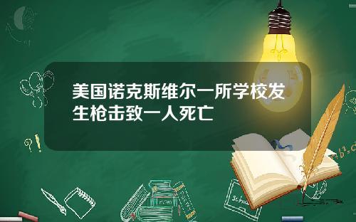 美国诺克斯维尔一所学校发生枪击致一人死亡