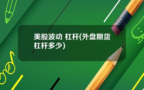 美股波动 杠杆(外盘期货杠杆多少)