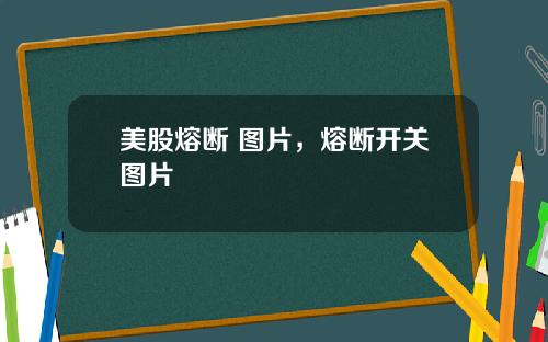 美股熔断 图片,熔断开关图片
