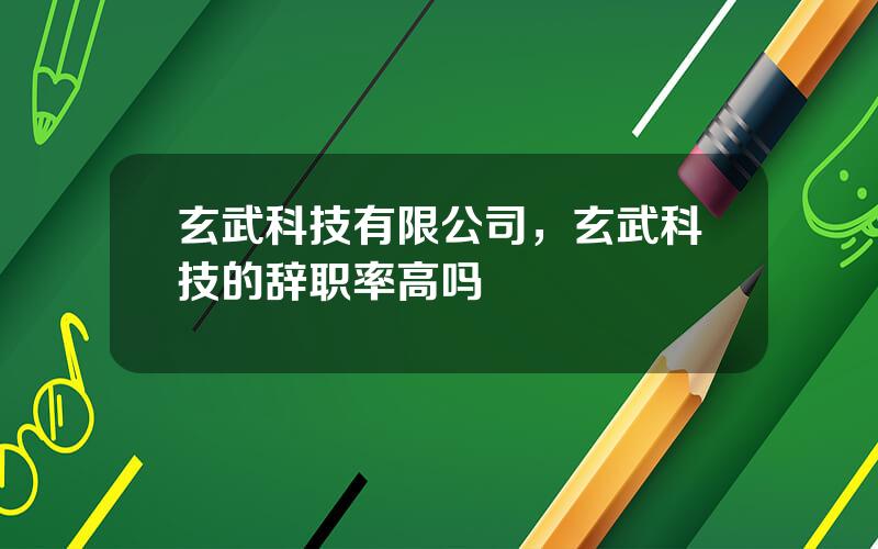 玄武科技有限公司，玄武科技的辞职率高吗