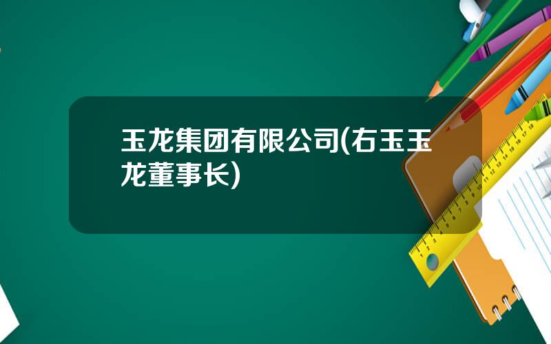 玉龙集团有限公司(右玉玉龙董事长)