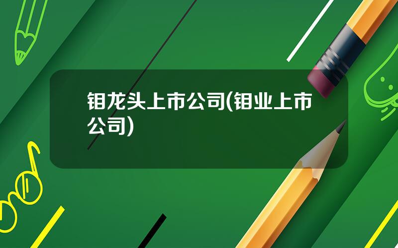 钼龙头上市公司(钼业上市公司)