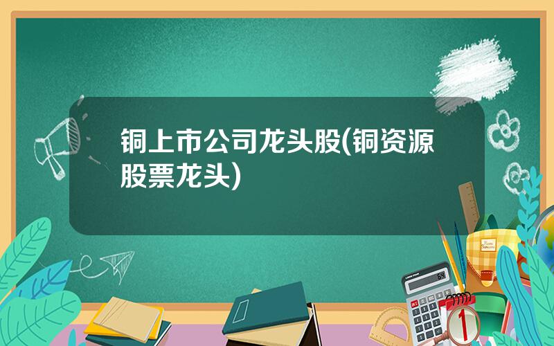 铜上市公司龙头股(铜资源股票龙头)