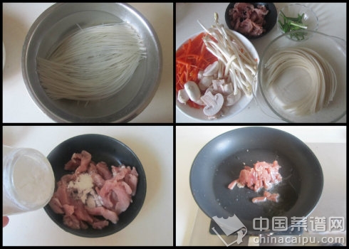 肉丝炒米粉怎么做？_美食